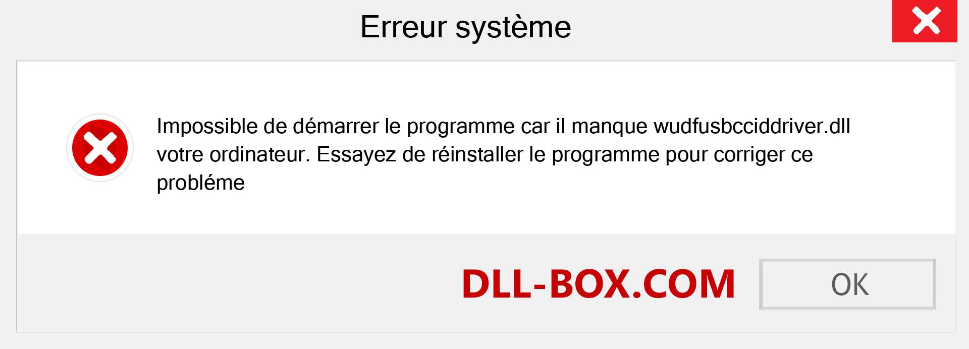 Le fichier wudfusbcciddriver.dll est manquant ?. Télécharger pour Windows 7, 8, 10 - Correction de l'erreur manquante wudfusbcciddriver dll sur Windows, photos, images