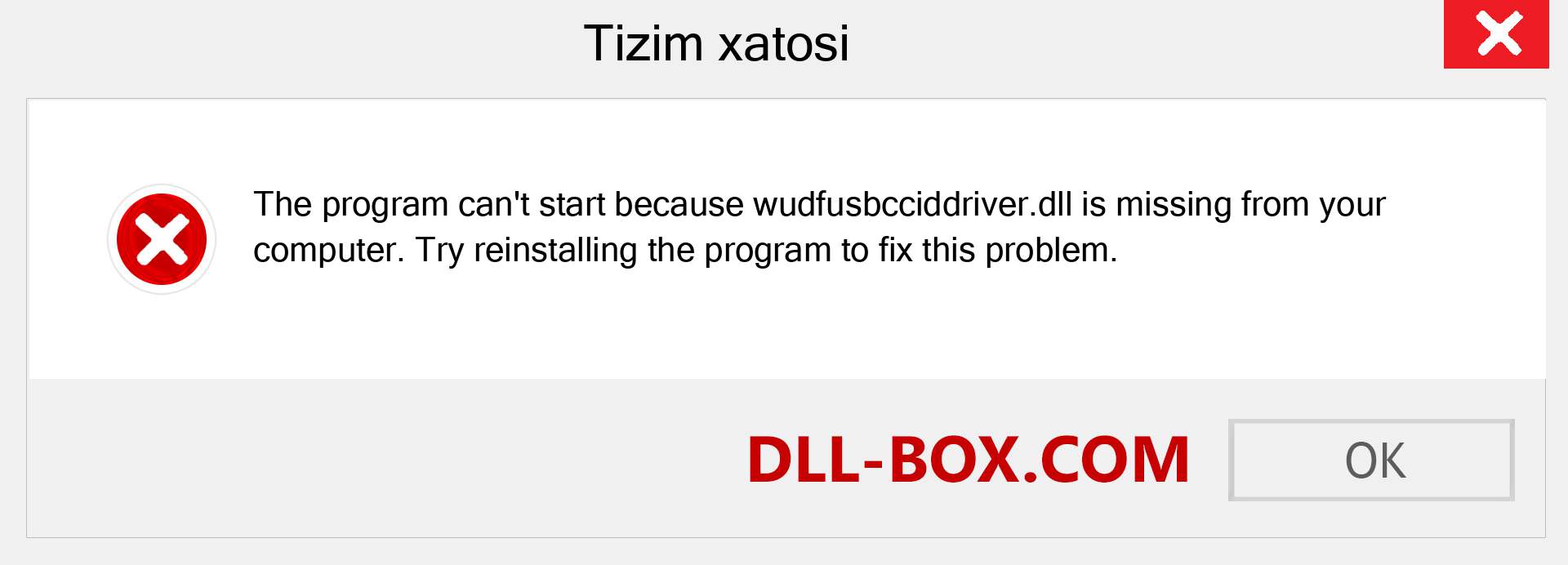 wudfusbcciddriver.dll fayli yo'qolganmi?. Windows 7, 8, 10 uchun yuklab olish - Windowsda wudfusbcciddriver dll etishmayotgan xatoni tuzating, rasmlar, rasmlar